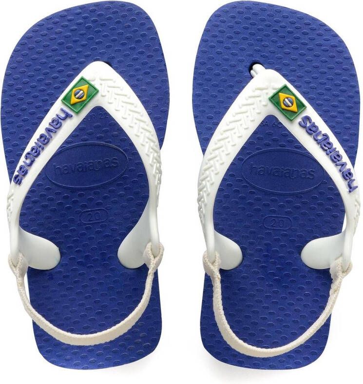 Havaianas Baby Brasil Logo Unisex Slippers Marine Blue