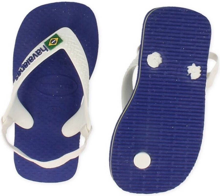 Havaianas Baby Brasil Logo Unisex Slippers Marine Blue