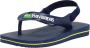 Havaianas Baby Brasil Logo II teenslippers met hielbandje blauw Rubber 22 - Thumbnail 10