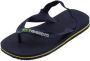 Havaianas Baby Brasil Logo II teenslippers met hielbandje blauw Rubber 22 - Thumbnail 11