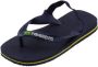 Havaianas Baby Brasil Logo II teenslippers met hielbandje blauw Meisjes Rubber 22 - Thumbnail 12