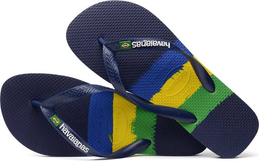 Havaianas Brasil Tech Unisex Slippers Donkerblauw