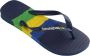 Havaianas Brasil Tech Unisex Slippers Donkerblauw - Thumbnail 7