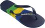 Havaianas Brasil Tech Unisex Slippers Donkerblauw - Thumbnail 5