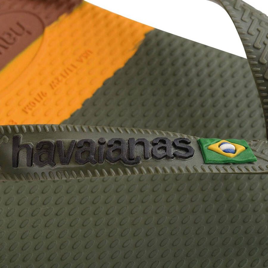 Havaianas Brasil Tech Unisex Slippers Groen - Foto 8