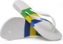 Havaianas Brasil Tech Unisex Slippers Wit - Thumbnail 3