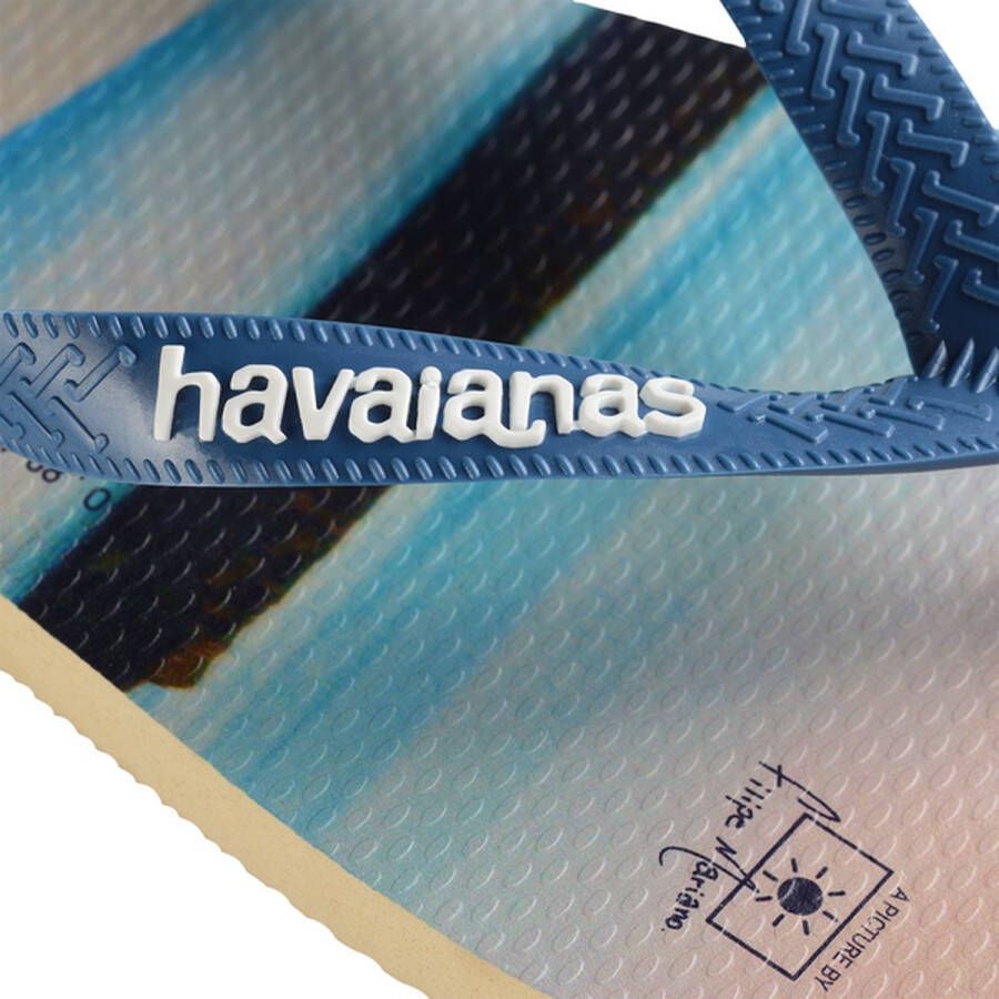 Havaianas Hype Heren Slippers Zand Blauw