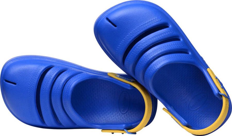 Havaianas Kids Clog Jongens Slippers Blauw Geel