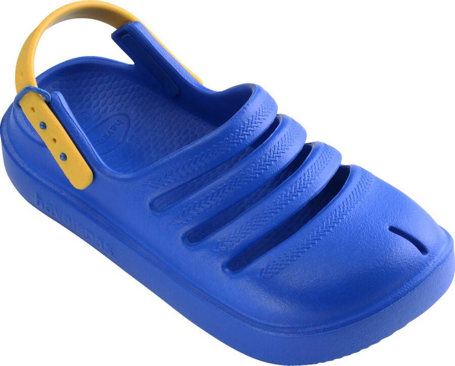 Havaianas Kids Clog Jongens Slippers Blauw Geel