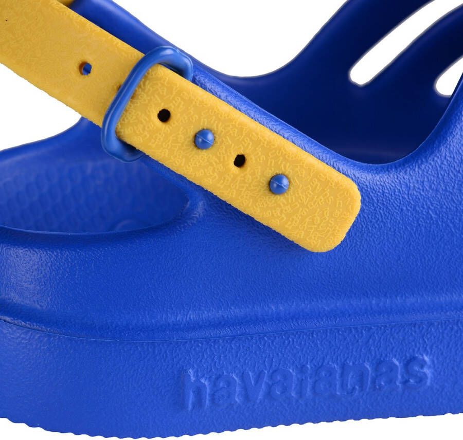 Havaianas Kids Clog Jongens Slippers Blauw Geel