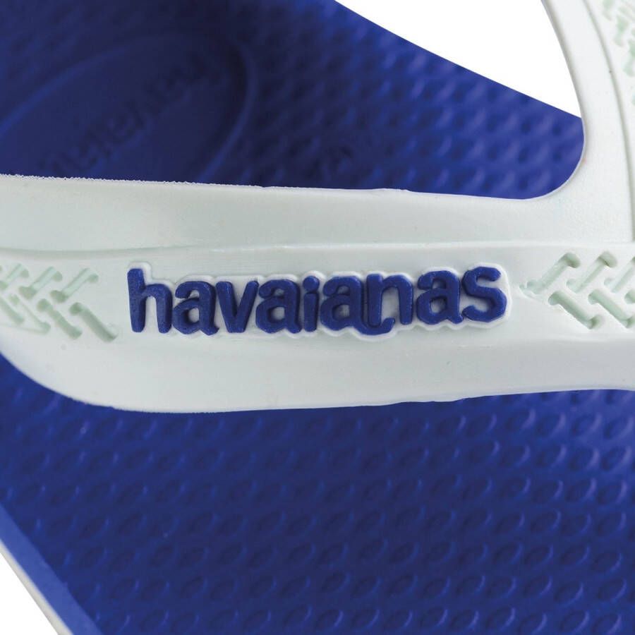 Havaianas Kids Max Jongens Slippers Blauw Wit