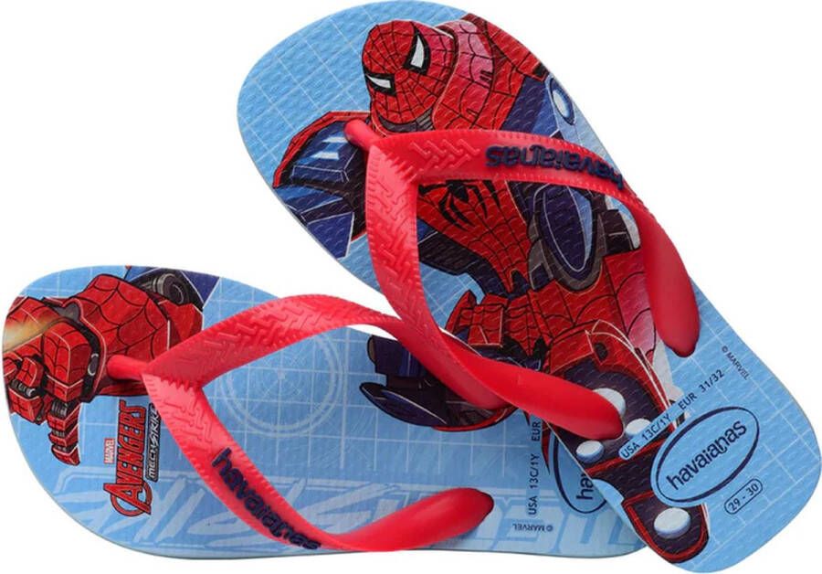 Havaianas Kids Top Marvel Ii Jongens Slippers Blauw