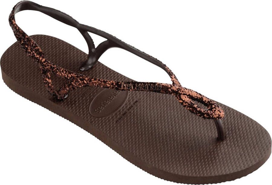 Havaianas Luna Premium Ii Dames Slippers Donkerbruin