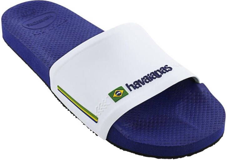 Havaianas Slide Brasil Blauw Badslippers Uniseks