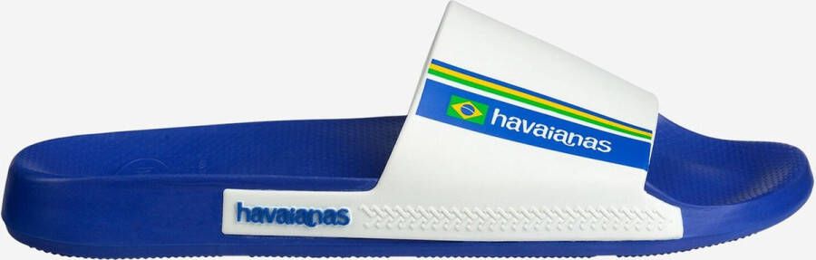 Havaianas Slide Brasil Unisex Slippers Marine Blue