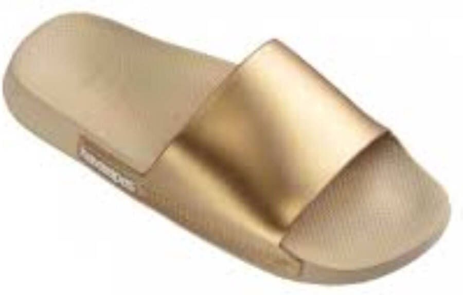 Havaianas Slide Classic Metallic Unisex Slippers Goud - Foto 3