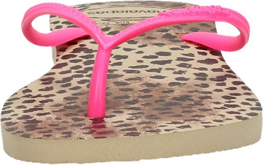 Havaianas Slim Animals Dames Slippers Sand Grey Pink