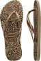 HAVAIANAS Teenslippers Dames Slim Animals Maat: 41 Materiaal: Rubber Kleur: Goud - Thumbnail 15
