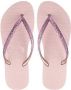 Havaianas Slim Glitter Dames Slippers Ballet Rose - Thumbnail 1