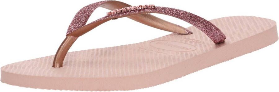 Havaianas Slim Glitter Dames Slippers Ballet Rose