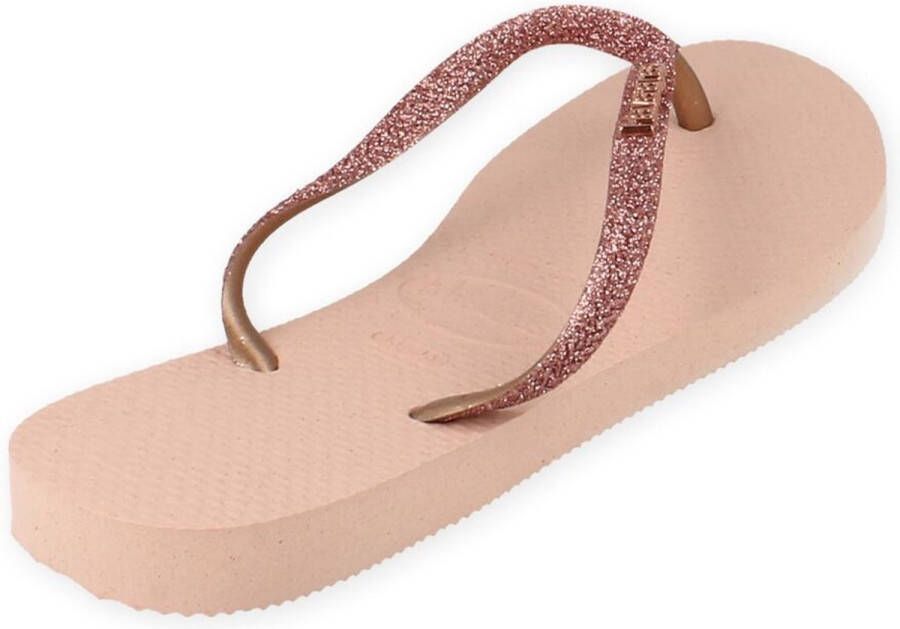 Havaianas Slim Glitter Dames Slippers Ballet Rose