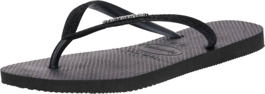 Havaianas Slim Glitter Dames Slippers Black