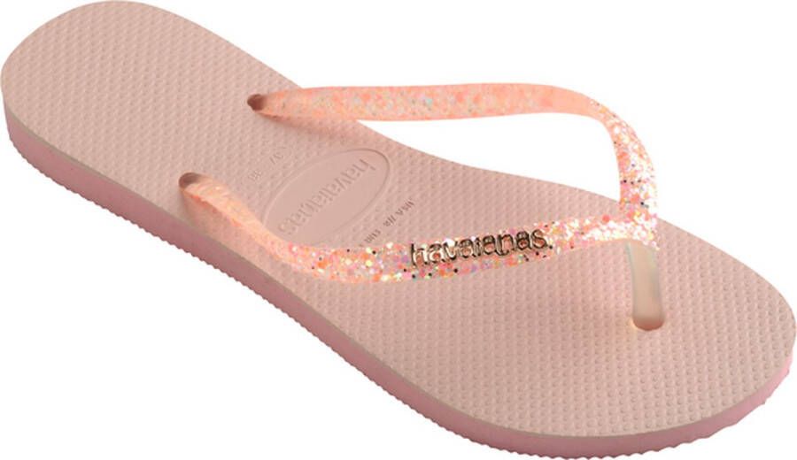 Havaianas Slim Glitter Flourish Macaron Pink