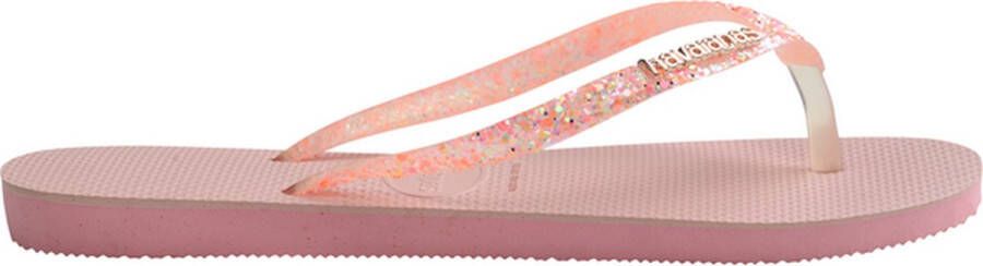 Havaianas Slim Glitter Flourish Macaron Pink