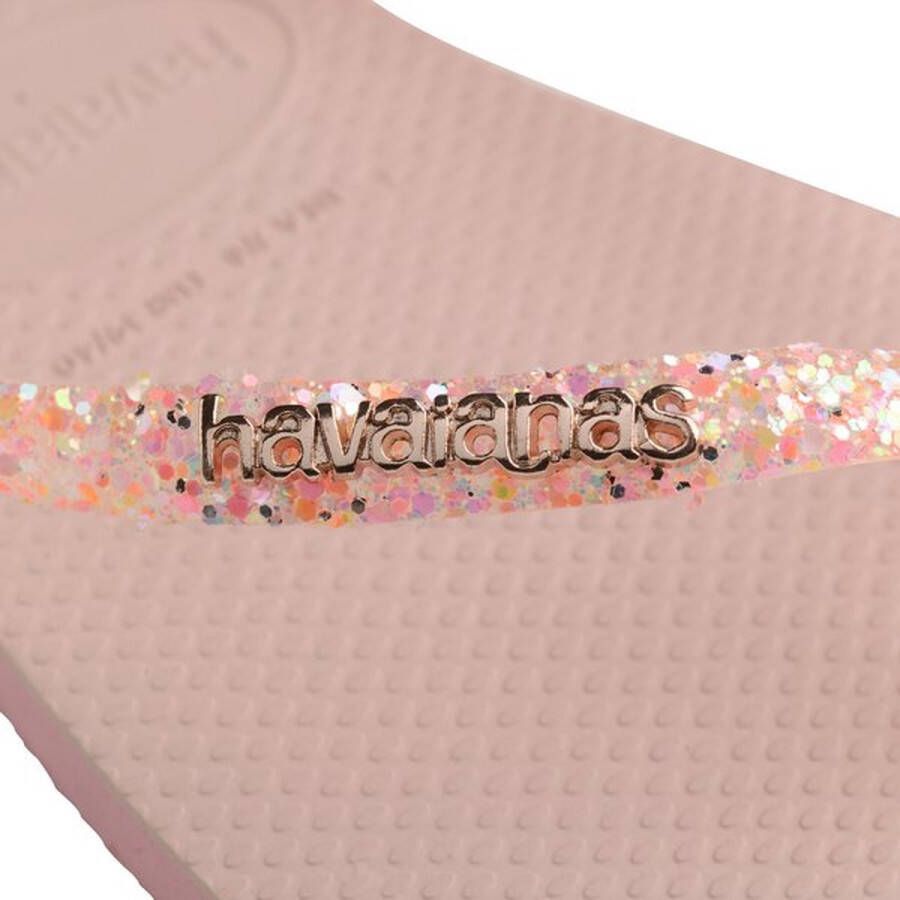 Havaianas Slim Glitter Flourish Macaron Pink