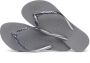 HAVAIANAS Teenslippers Dames Kids Slim Glitter Ii Maat: 41 42 Materiaal: Rubber Kleur: Grijs - Thumbnail 11