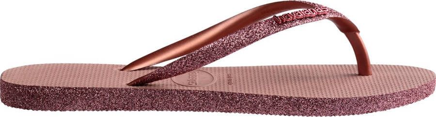 Havaianas Slim Sparkle Ii Dames Slippers Roze Goud