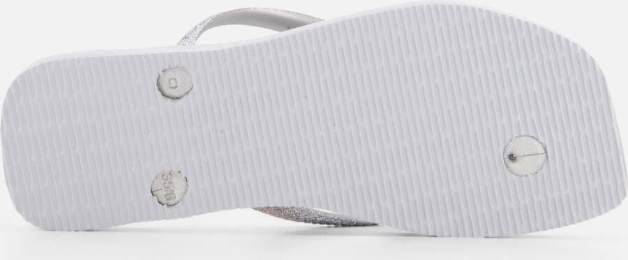 HAVAIANAS Slippers Dames Square Glitter Maat: 41 42 Materiaal: Rubber Kleur: Grijs - Foto 9