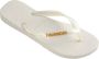 Havaianas Top Logo Metallic Teenslippers met Logo Embleem 39 40 Wit - Thumbnail 3