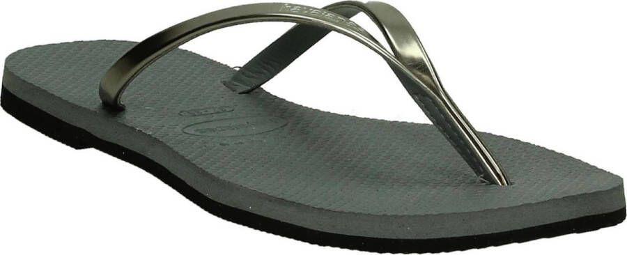 Havaianas You Metallic Dames Slippers Steel Grey