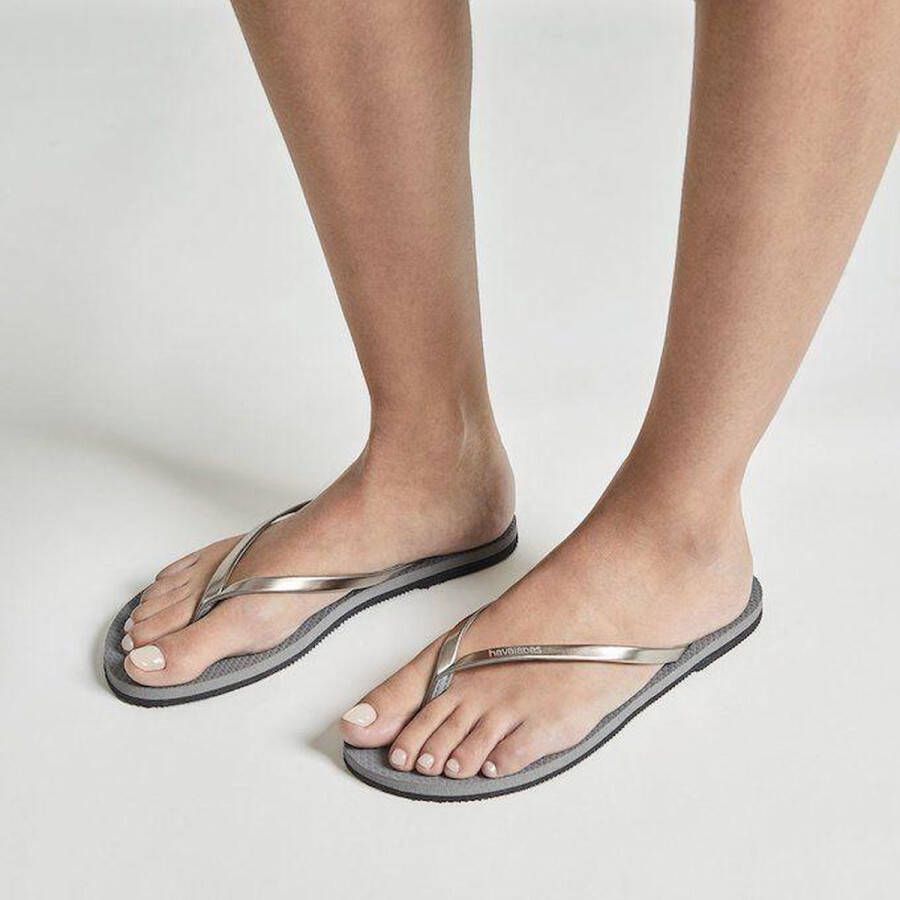 Havaianas You Metallic Dames Slippers Steel Grey