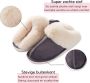 Heavency® Pantoffels en Fluffy Open Sloffen met Pluche Voering Antislip Zool – Heavency ® Grijs - Thumbnail 5