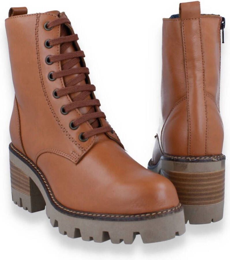 Hee! Dames Bottine Cognac