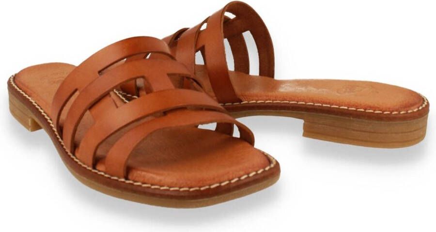 Hee! Dames Slipper Cognac COGNA