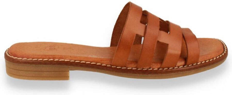Hee! Dames Slipper Cognac COGNA