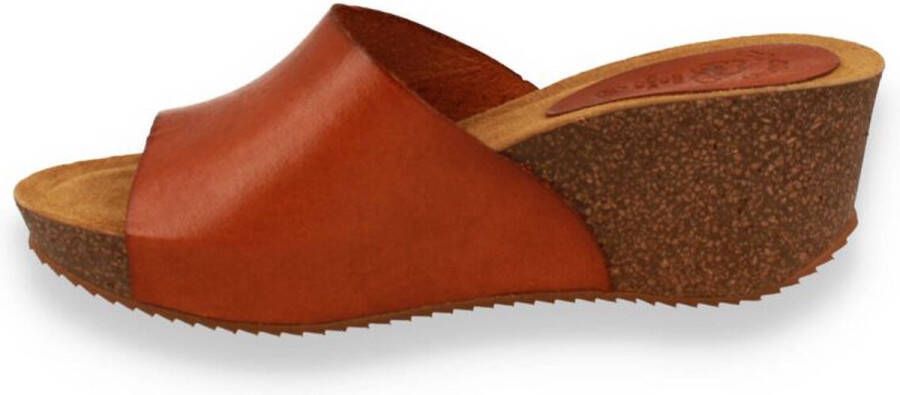 Hee! Dames Slipper Cognac COGNA