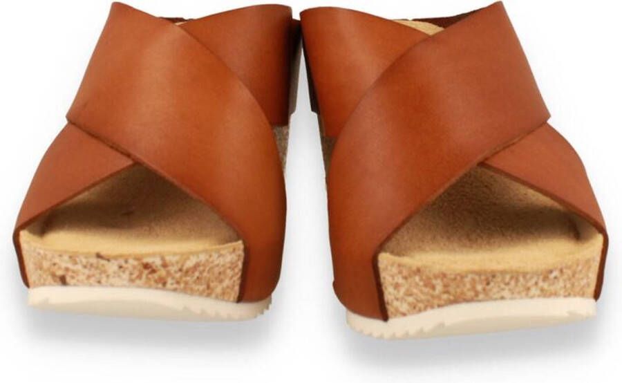 Hee! Dames Slipper Cognac COGNA