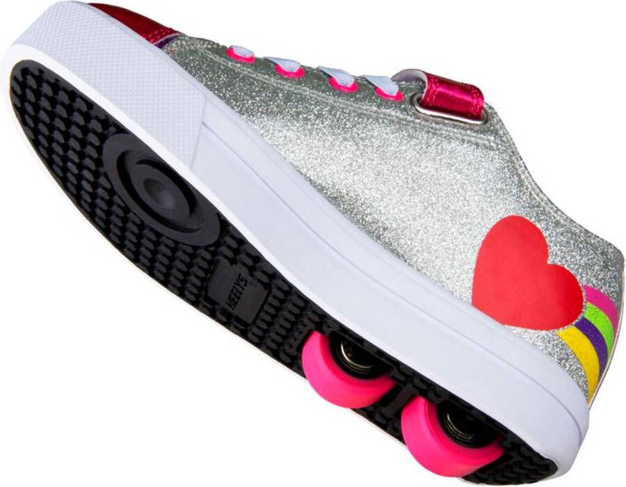 Heelys X2 Snazzy X2 Schoen Silver Rainbow Heart Kinderen - Foto 2