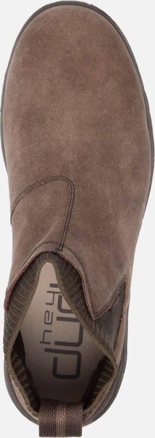 Hey Dude Chelsea boots Scott Grip suede bruin Heren