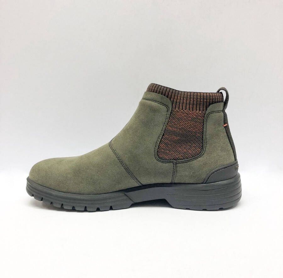 HEYDUDE Hey Dude Chelsea boots Scott Grip suede groen Heren - Foto 9