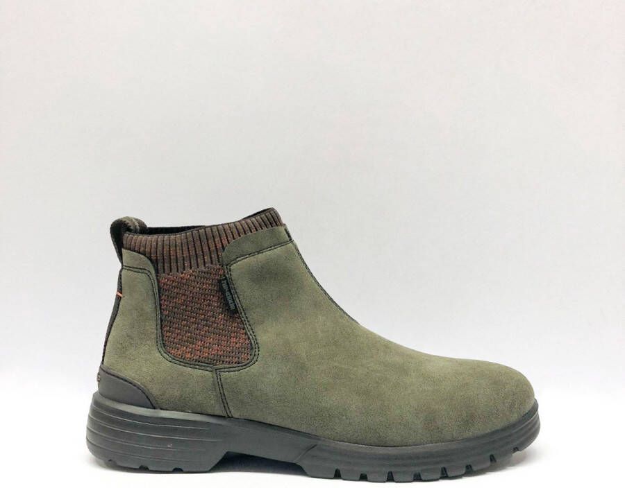 HEYDUDE Hey Dude Chelsea boots Scott Grip suede groen Heren - Foto 10