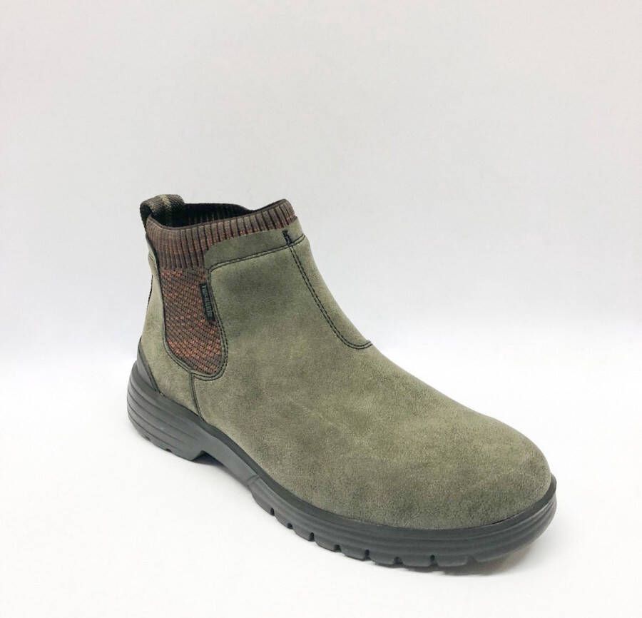 HEYDUDE Hey Dude Chelsea boots Scott Grip suede groen Heren - Foto 6