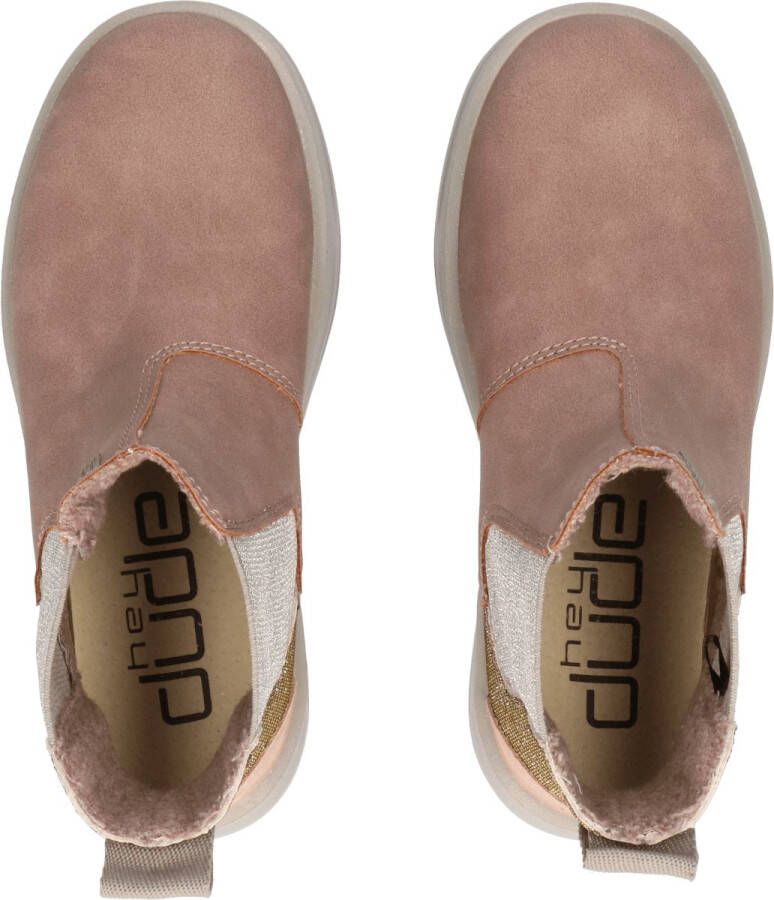 Hey Dude HEYDUDE Aurora Youth Kids Chelsea Boots Antique Rose | Roze | Gerecycled Leer - Foto 2