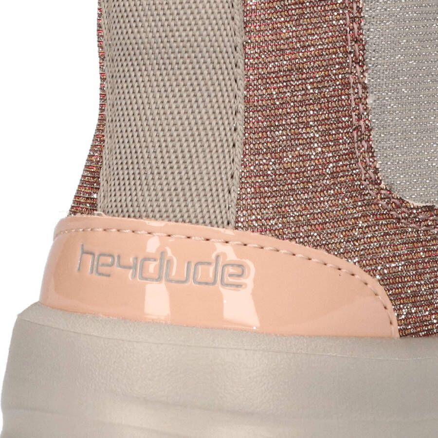 Hey Dude HEYDUDE Aurora Youth Kids Chelsea Boots Antique Rose | Roze | Gerecycled Leer - Foto 7