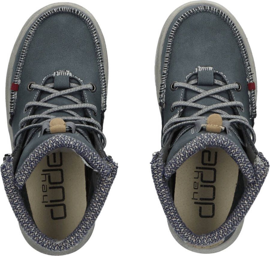 Hey Dude HEYDUDE Bradley Youth Boots Deep Blue | Gerecycled Leer | Blauw Grijs - Foto 7