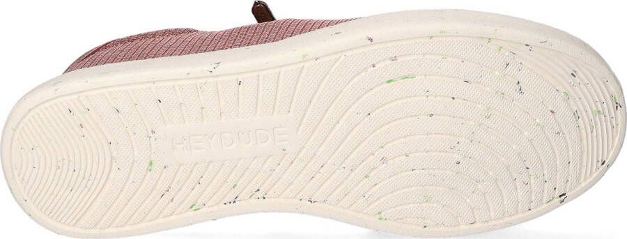 Hey Dude HEYDUDE Kob Eco Sox Heren Sneakers Redwood | Rood | Gerecyclede PET flessen - Foto 2